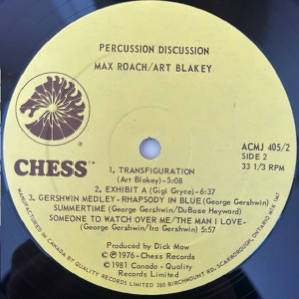 Max Roach / Art Blakey - Percussion Discussion -