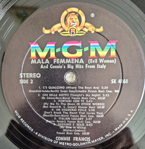 Connie Francis - Mala Femmena = Evil Woman & Connie's Big Hits From Italy - 1963