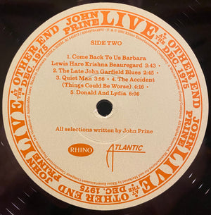 John Prine - Live At The Other End Dec. 1975 - 2021