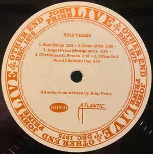 John Prine - Live At The Other End Dec. 1975 - 2021