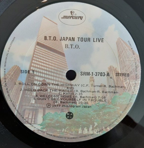 Bachman-Turner Overdrive - B.T.O. Japan Tour  - 1977