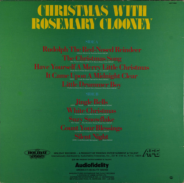 Rosemary Clooney - Christmas With Rosemary Clooney