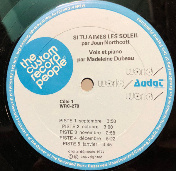 Joan Northcott - Si Tu Aimes Le Soleil -