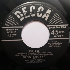 Bing Crosby - Ohio Vinyl Record