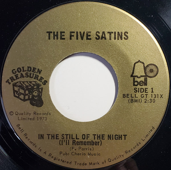 Five Satins, The - In The Still Of The Night (I'll Remember) - 1973