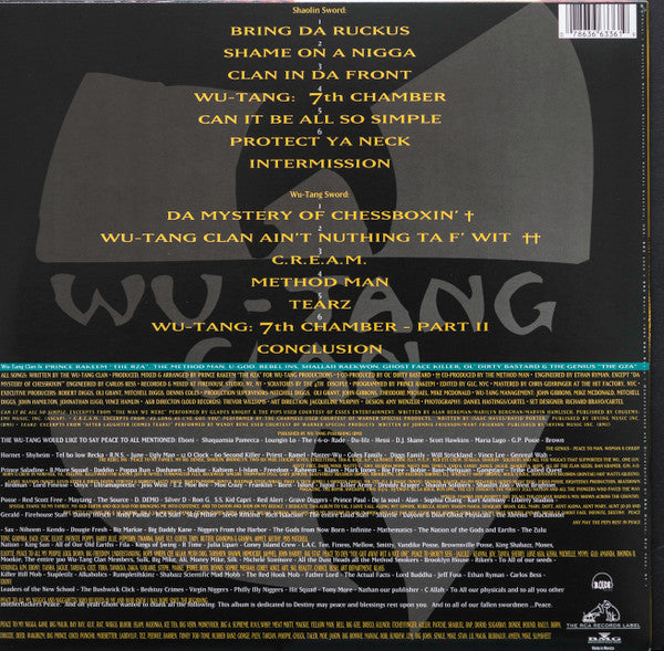 Wu-Tang Clan - Enter The Wu-Tang (36 Chambers) -