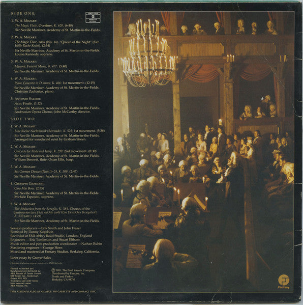 Sir Neville Marriner, Academy Of St. Martin-in-the-Fields, The - Amadeus (More Music From The Original Soundtrack Of The Film) - 1985