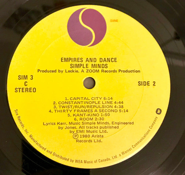 Simple Minds - Empires And Dance - 1981