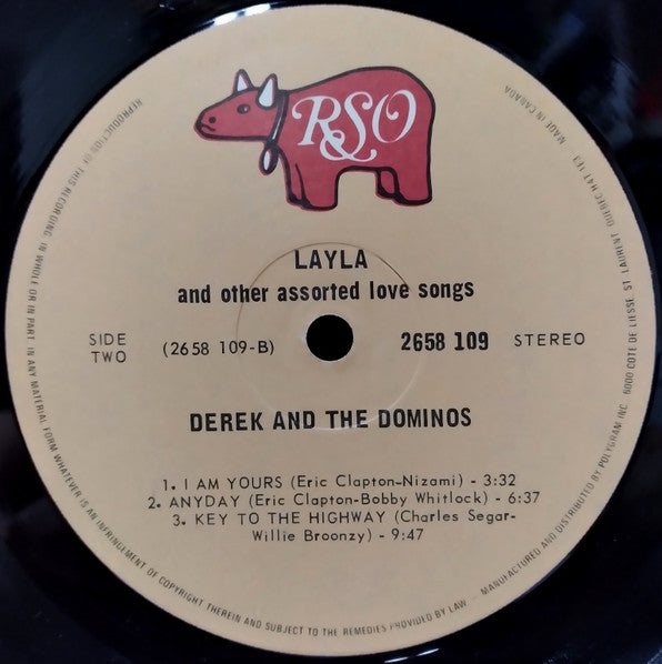 Derek & The Dominos - Layla And Other Assorted Love Songs -
