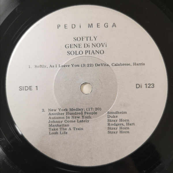 Gene DiNovi - Softly, as I leave you (Solo Piano)