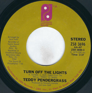 Teddy Pendergrass - Turn Off The Lights / If You Know Like I Know Vinyl Record