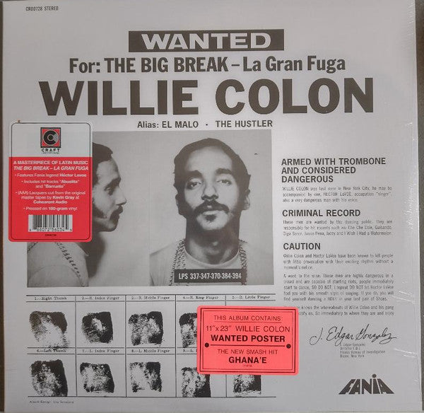 Willie Colón - Wanted For: The Big Break - La Gran Fuga