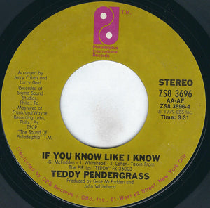 Teddy Pendergrass - Turn Off The Lights / If You Know Like I Know Vinyl Record