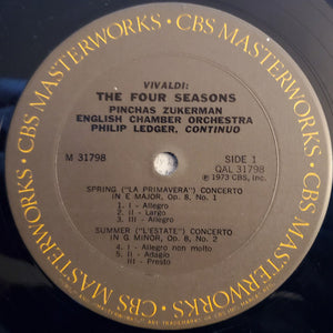 Pinchas Zukerman Plays And Conducts Antonio Vivaldi, English Chamber Orchestra - The Four Seasons -