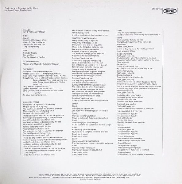 Sly & The Family Stone - Stand! - 1975