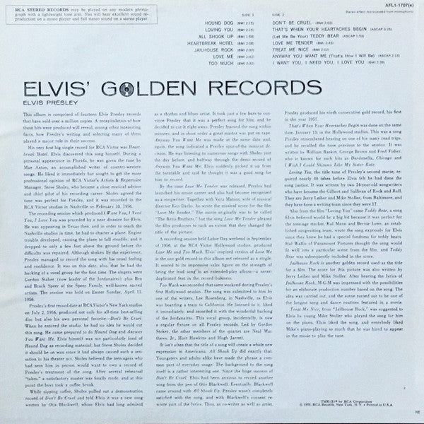 Elvis Presley - Elvis' Golden Records