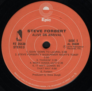 Steve Forbert - Alive On Arrival