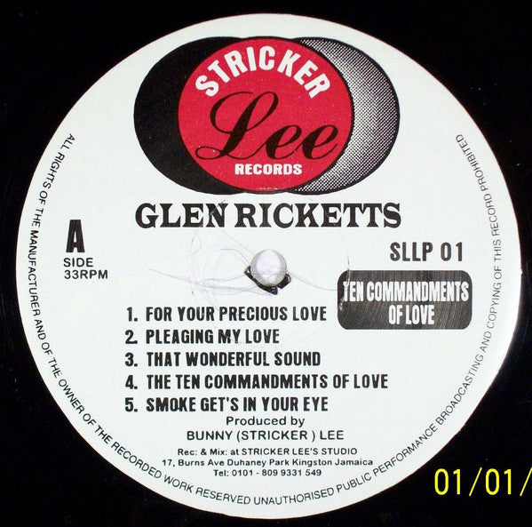 Glen Ricketts - Commandments Of Love -