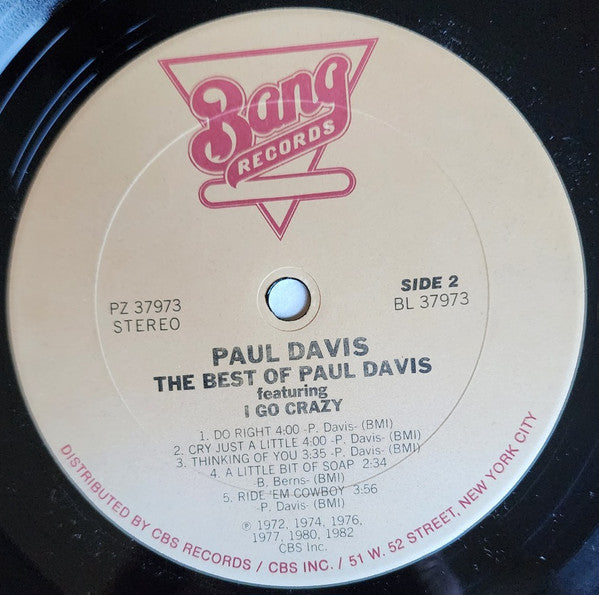 Paul Davis (3) - The Best Of Paul Davis