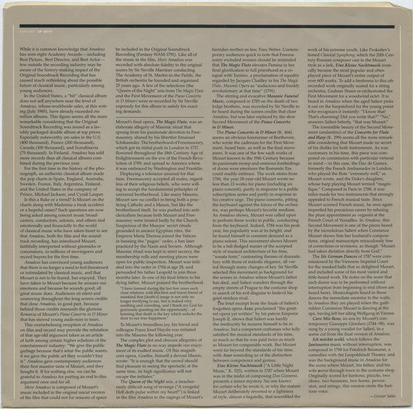 Sir Neville Marriner, Academy Of St. Martin-in-the-Fields, The - Amadeus (More Music From The Original Soundtrack Of The Film) - 1985
