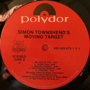 Simon Townshend's Moving Target - Simon Townshend's Moving Target - 1985