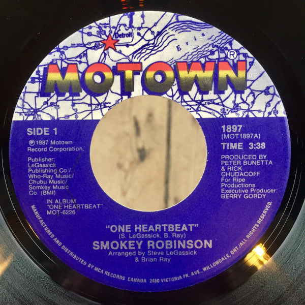 Smokey Robinson - One Heartbeat - 1987
