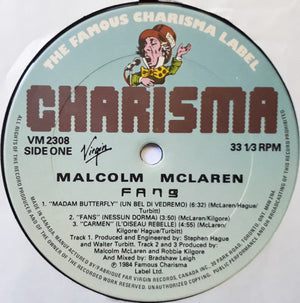 Malcolm McLaren - Fans Vinyl Record