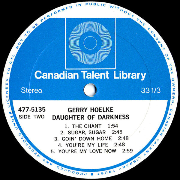 Gerry Hoelke - Daughter Of Darkness - 1970