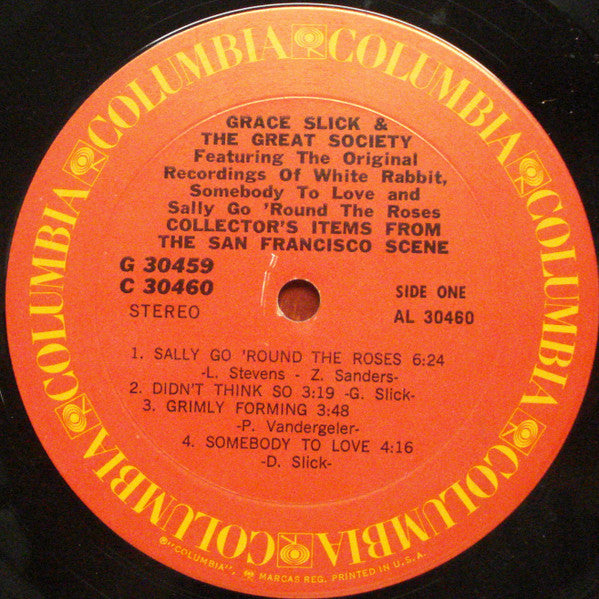 Grace Slick & Great Society, The - Collector's Item From The San Francisco Scene - 1971