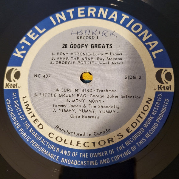Various - 28 Goofy Greats - 1975