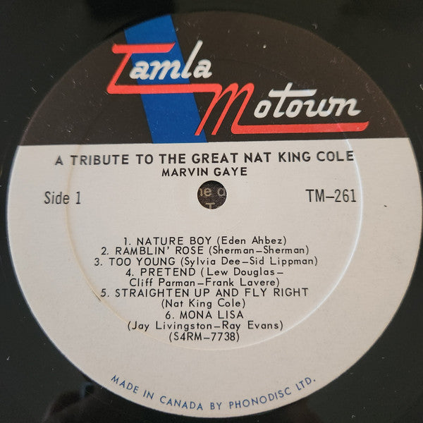 Marvin Gaye - A Tribute To The Great Nat King Cole - 1965