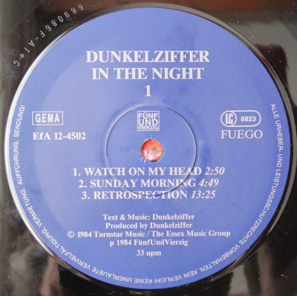 Dunkelziffer - In The Night - 1984