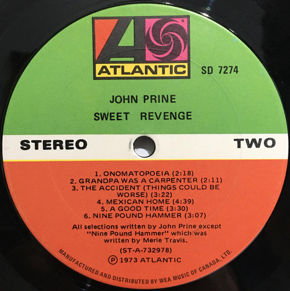 John Prine - Sweet Revenge - 1973