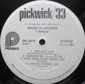 Mahalia Jackson - I Believe - 1974