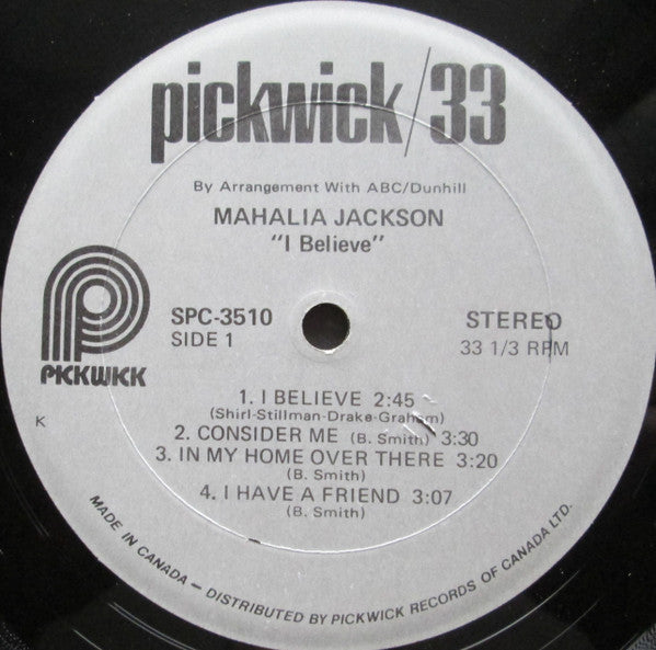 Mahalia Jackson - I Believe - 1974