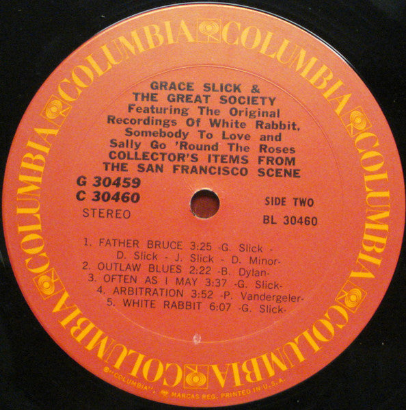Grace Slick & Great Society, The - Collector's Item From The San Francisco Scene - 1971