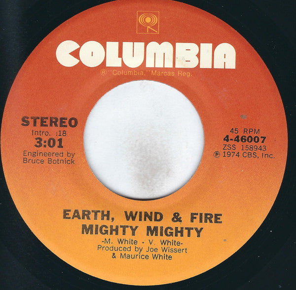 Earth, Wind & Fire - Mighty Mighty / Drum Song - 1974