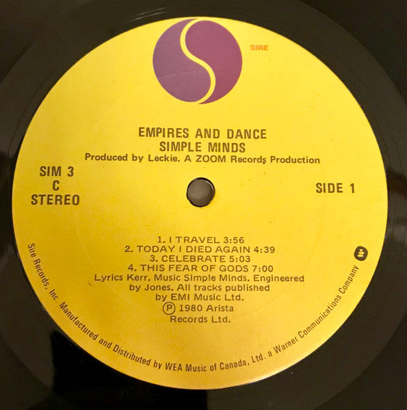 Simple Minds - Empires And Dance - 1981