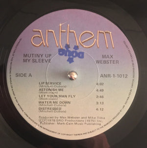 Max Webster - Mutiny Up My Sleeve - 1978