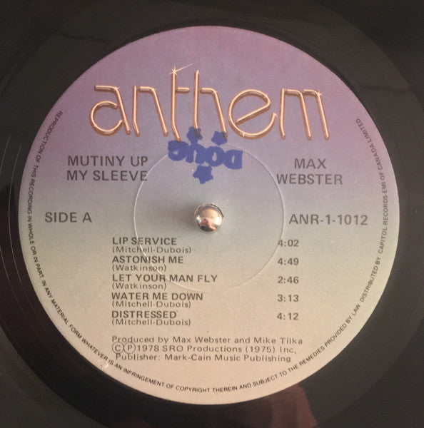 Max Webster - Mutiny Up My Sleeve - 1978