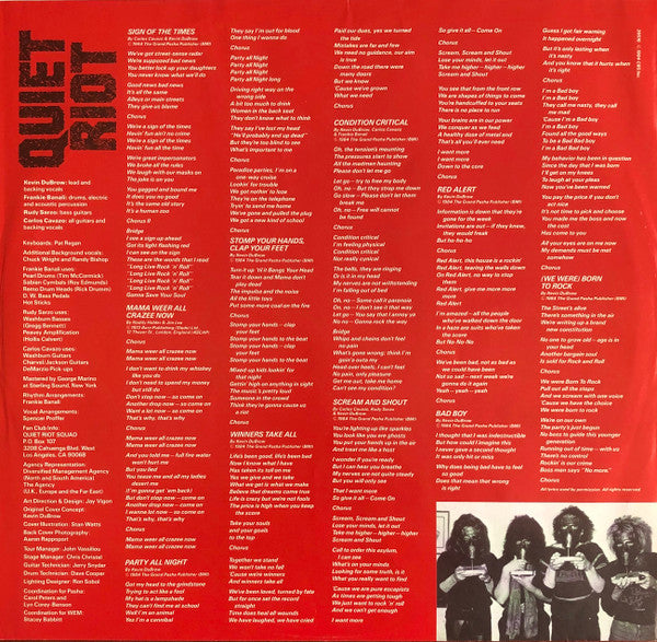 Quiet Riot - Condition Critical - 1984