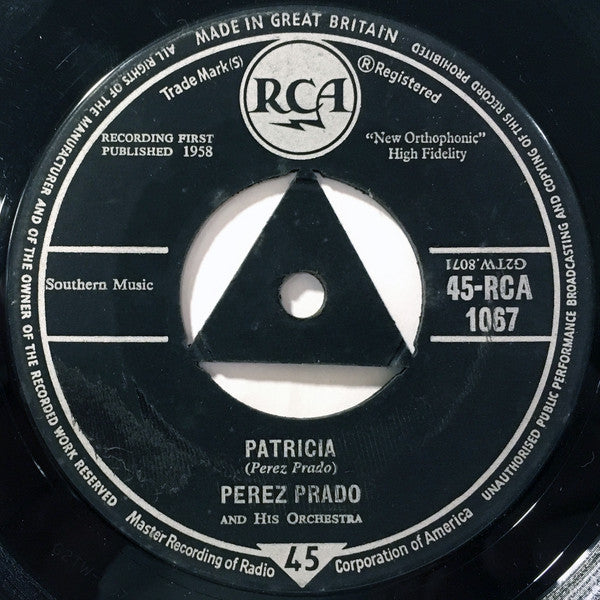 Perez Prado And His Orchestra - Patricia / Why Wait - 1958