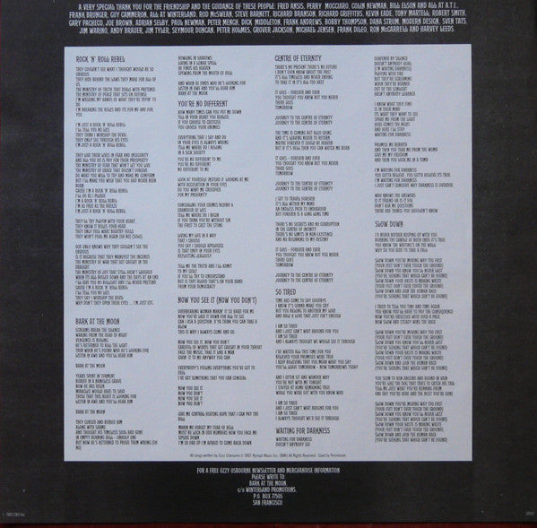 Ozzy Osbourne - Bark At The Moon -