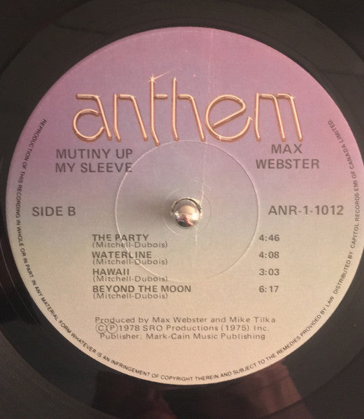 Max Webster - Mutiny Up My Sleeve - 1978