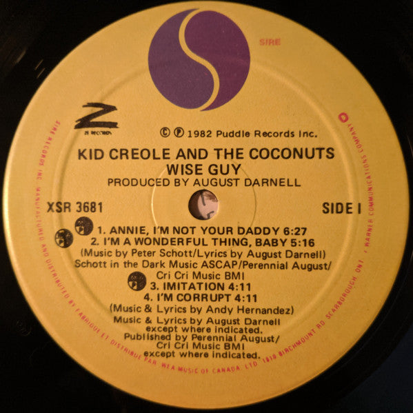 Kid Creole And The Coconuts - Wise Guy - 1982