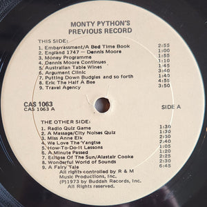 Monty Python - Monty Python's Previous Record Vinyl Record