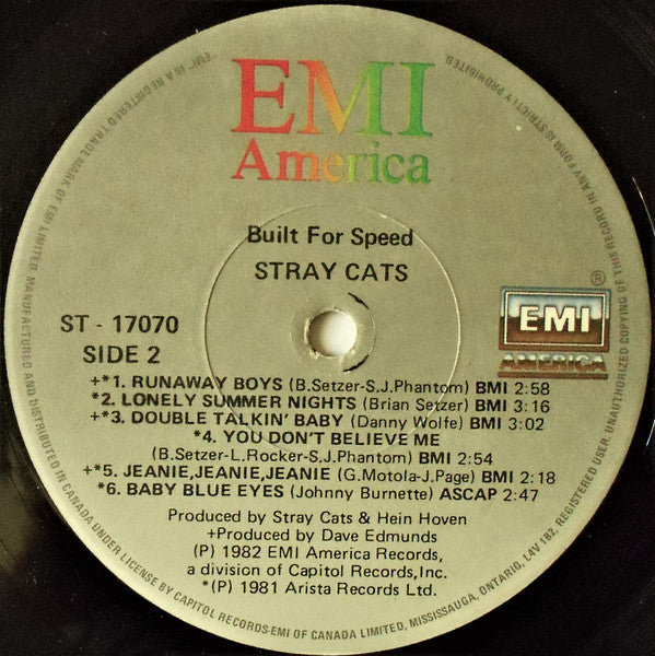 Stray Cats - Built For Speed - 1982