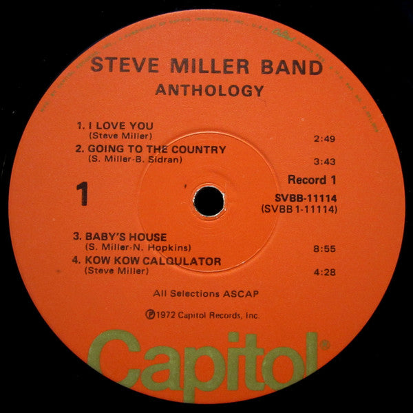 Steve Miller Band - Anthology - 1972