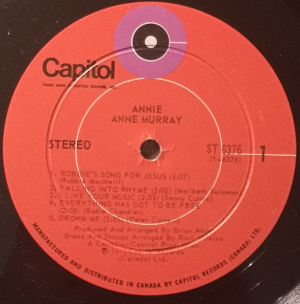 Anne Murray - Annie - 1972