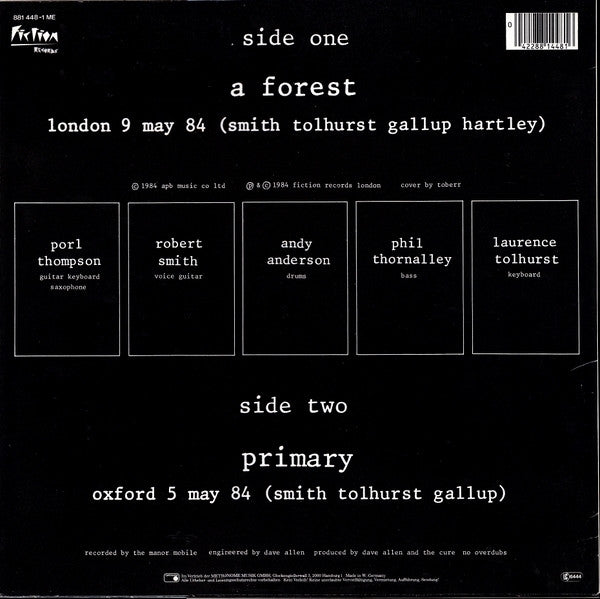 Cure, The - Excerpt - The Cure Live - 1984
